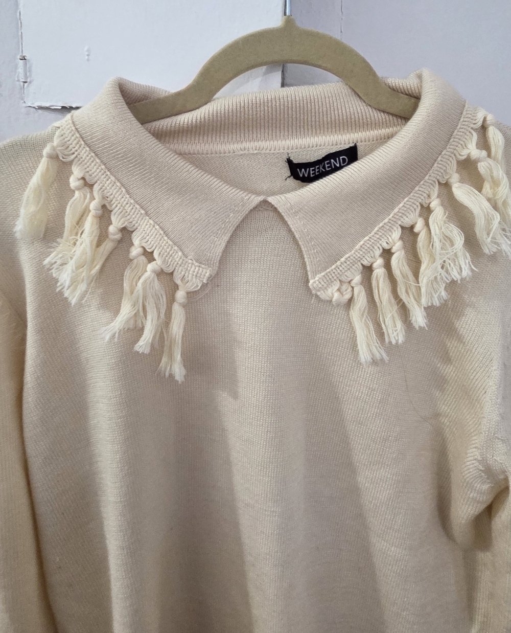 Weekend Tassel Collared Sweater - Picture 5 of 5